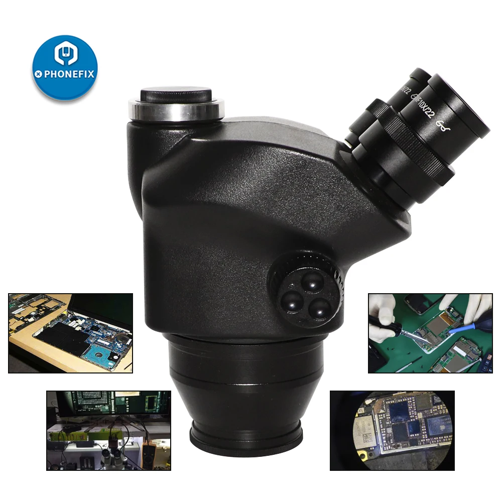 2020 Black 3.5X-90X 7X-45X Tri - đánh giá và giá Trinocular Stereo Microscope 7X-45X