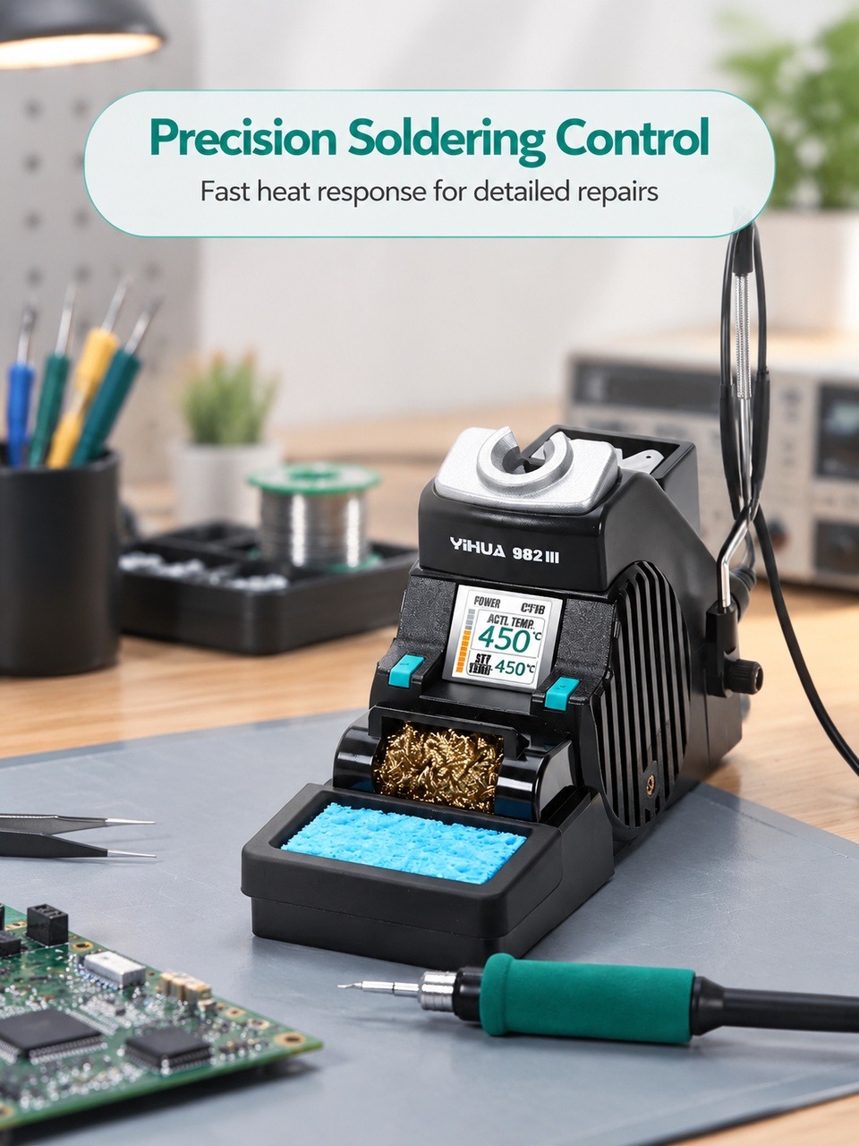 YIHUA 982-III C210 Soldering I - đánh giá và giá C210 Precision Soldering Station