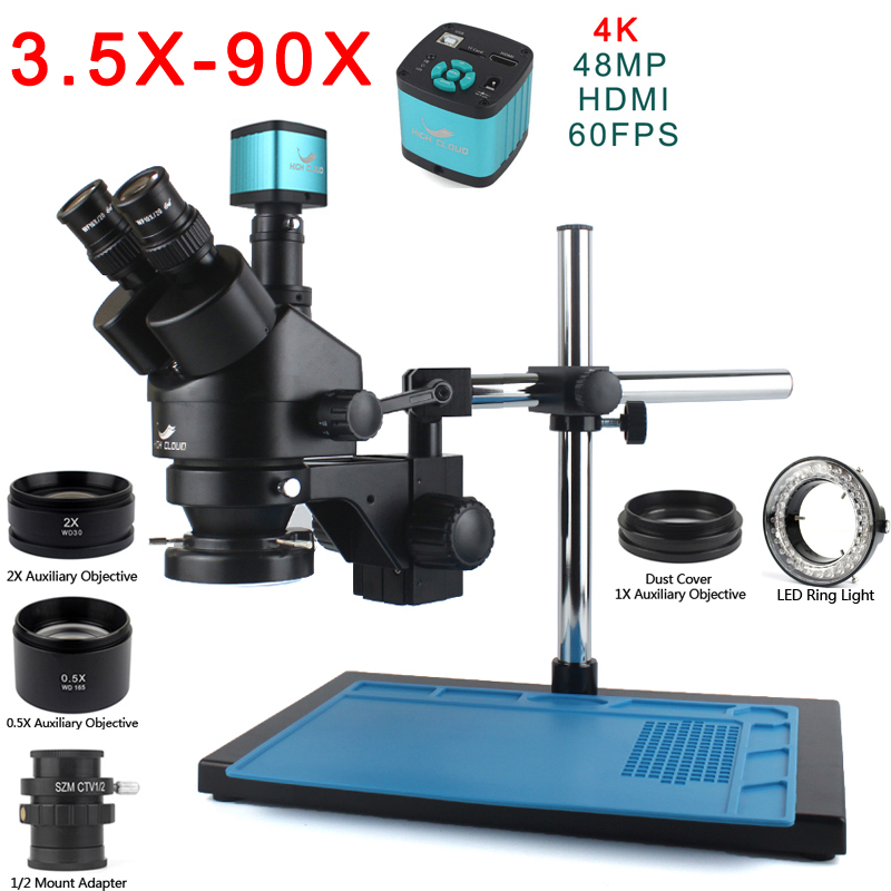 7X-45X 3.5X-90X Trinocular Ste - đánh giá và giá Trinocular Stereo Microscope 7X-45X