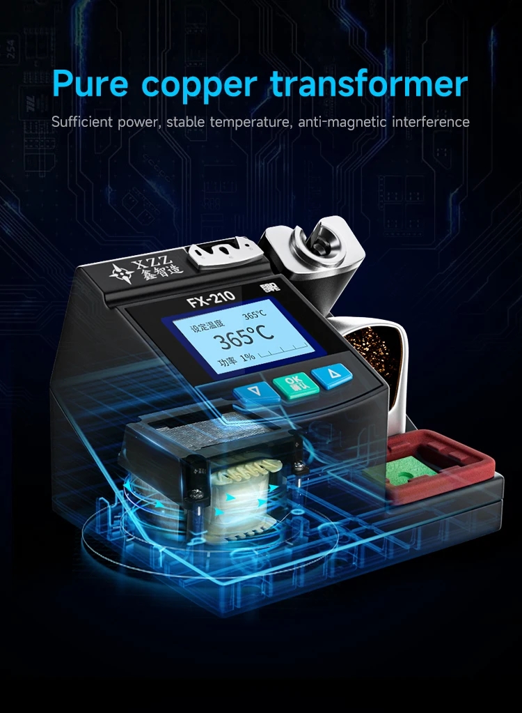 XZZ FX-210 Super Precision Sol - đánh giá và giá C210 Precision Soldering Station