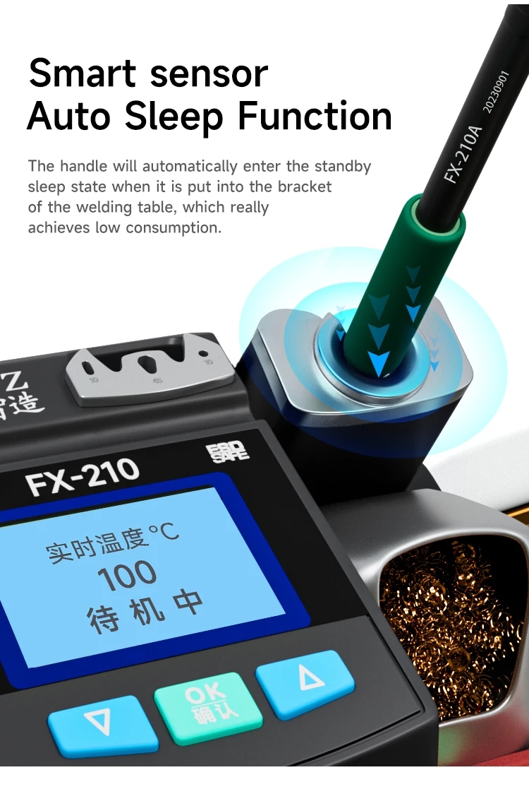XZZ FX-210 Super Precision Sol - đánh giá và giá C210 Precision Soldering Station