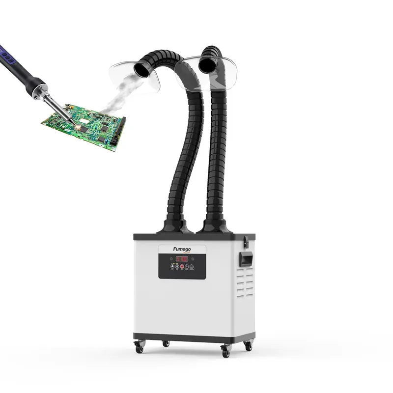 DX1002 Dual-Arm 200W Fume Extr - đánh giá và giá Fume Extractor Soldering Dual Arm
